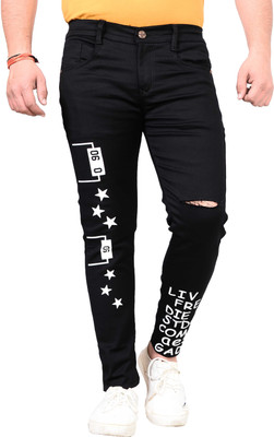 styzon Slim Men Black Jeans