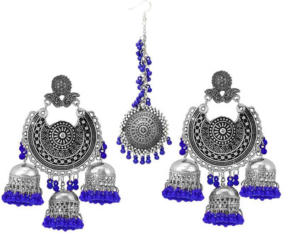 SHREYA fashion Brass Blue Jewellery Set(Pack of 1)