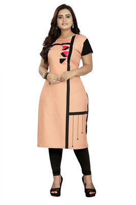AAROHI ENTERPRISE Women Solid Straight Kurta(Multicolor)