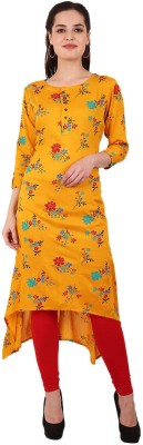 DHAGA SUI Women Printed A-line Kurta(Multicolor)