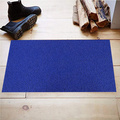 KUBER INDUSTRIES Rubber Door Mat(Blue, Free)