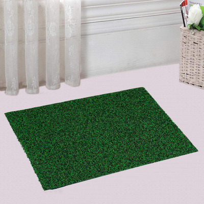 KUBER INDUSTRIES Rubber Bathroom Mat(Green & Black, Free)
