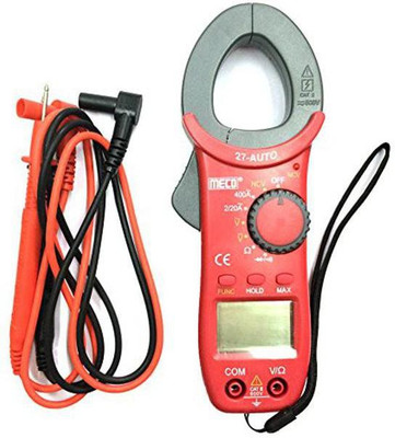 Meco 27-Auto Digital Clamp Meter Digital Multimeter(Red 2000 Counts)