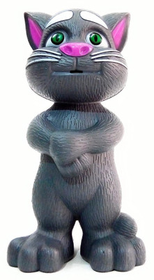 Tenmar Intelligent Talking Tom Cat With Touch Recording, Music, Story & Touch Functionality(Grey)