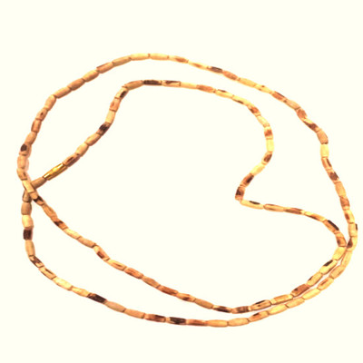 JMS CONCERN Original Tulsi Kanthi Mala For Puja,Jaap & Wearing (2MM Beads,58 Cms ) Wood Chain