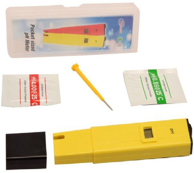 BALRAMA Digital PH Meter & Temperature Meter pH-80 pH Hydrotester Water Resistant + Automatic Digital Calibration + Storage Solution + Buffer Poweder Handheld Portable Pen Water Quality Tester For Measuring & Testing Applications Such As Hydroponics & Gardening, Pools & Spas, Aquariums & Reef Tanks,