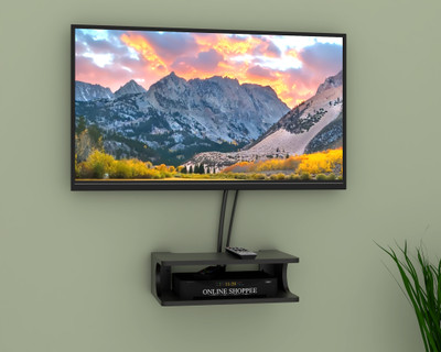 Flipkart SmartBuy Set Top Box MDF (Medium Density Fiber) Wall Shelf(Number of Shelves - 1, Black)