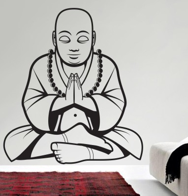 SUDARSHAN DESIGNS 60 cm Buddha Wall Decal Self Adhesive Sticker(Pack of 1)