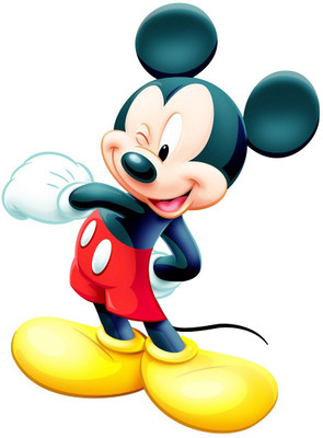 Wallzone 50 cm Micky Mouse Removable Sticker(Pack of 1)