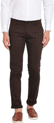 FBR Slim Fit Men Brown Trousers