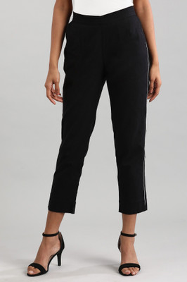 Aurelia Regular Fit Women Black Trousers