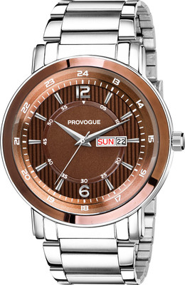 PROVOGUE PRV-202-BR Big and Heavy Day and Date Analog Watch  - For Men