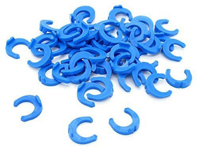 SHAPURE 1/4 inch Locking Clips for RO Reverse Osmosis Water Filter Fittings Pack of 50 Solid Filter Cartridge(0.5, Pack of 50)