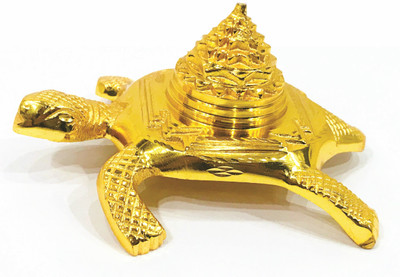 Parashara ARKAM Koorma Prishtha Meru Shri Yantra - Brass - for rectifying Vaastu Dosh & for Health, Wealth & Abundance (Kachchap Prishtha Shri Yantra) (12.5 cm) Brass Yantra(Pack of 1)