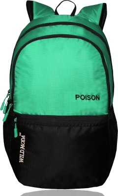 Wildmoda COLLEGE & SCHOOL BACKPACK WITH LAPTOP COMPARTMENT 20 L Laptop Backpack(Black, Green)