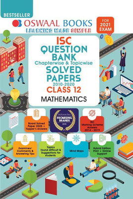 Oswaal Isc Question Bank Class 12 Mathematics Book Chapterwise & Topicwise (for 2021 Exam)(English, Paperback, unknown)