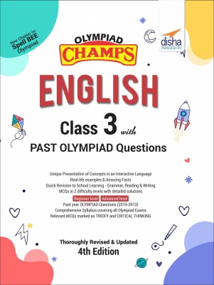 Olympiad Champs English Class 3 with Past Olympiad Questions 4th Edition(English, Paperback, Disha Experts)