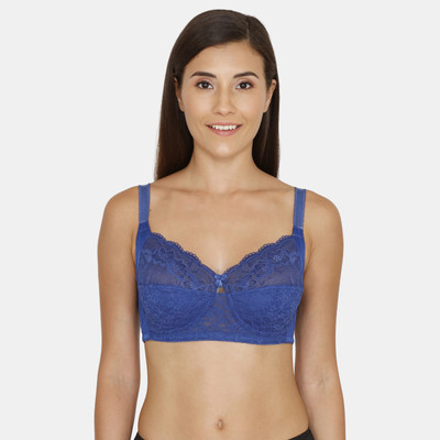 ZIVAME Women Full Coverage Non Padded Bra(Blue)
