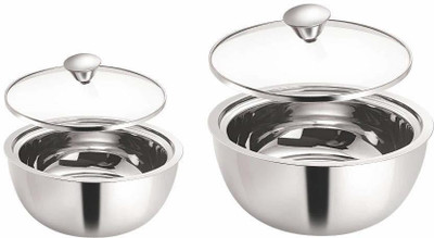 BOROSIL Pack of 2 Serve Casserole Set(500 ml, 900 ml)