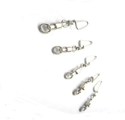 JUST ONE CLICK ball bearing Cast Fishing Snap Swivel(Line Clip Included, Set of  5)