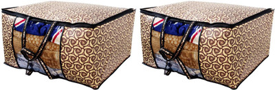 The Furnishing Tree Packed Pattern Blanket/Quilt Bag TFTBK49_L2Combo(Light Yellow)