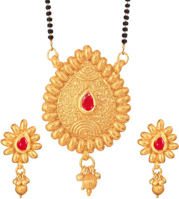 Radhekrishna Alloy Gold-plated Multicolor Jewellery Set(Pack of 1)
