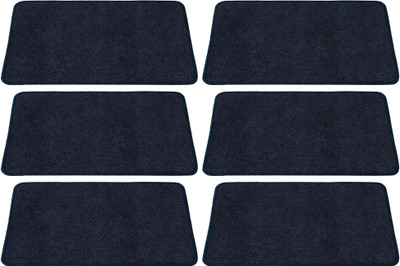 KUBER INDUSTRIES Microfiber Door Mat(Grey, Free, Pack of 6)