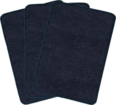 KUBER INDUSTRIES Microfiber Door Mat(Grey, Free, Pack of 3)