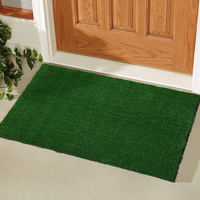 MARSHLAND Artificial Grass Door Mat(Green, Small)