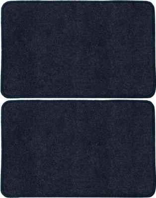 KUBER INDUSTRIES Microfiber Door Mat(Grey, Free, Pack of 2)