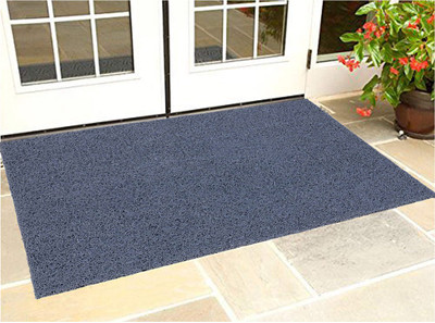 KUBER INDUSTRIES Rubber Door Mat(Grey, Free)