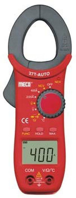 Meco 27 T AUTO 3½ Digit / 2000 Count 400 A AC Auto ranging Digital Clamp meter Digital Multimeter(Red 2000 Counts)