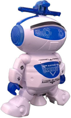 Sagar Enterprises Dancing Robot with 3D Lights and Music(White, Blue)