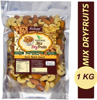 Midiron Mix Dry Fruits Raisins, Almonds, Cashews(1 kg)