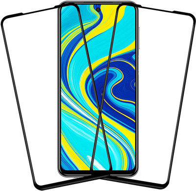 Karpine Edge To Edge Tempered Glass for Poco M2 Pro, Mi Redmi Note 9 Pro, Mi Redmi Note 9 Pro Max(Pack of 2)