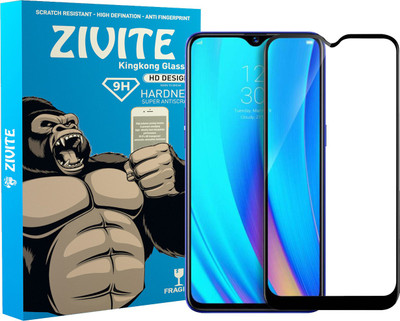 ZIVITE Edge To Edge Tempered Glass for Realme C3(Pack of 1)