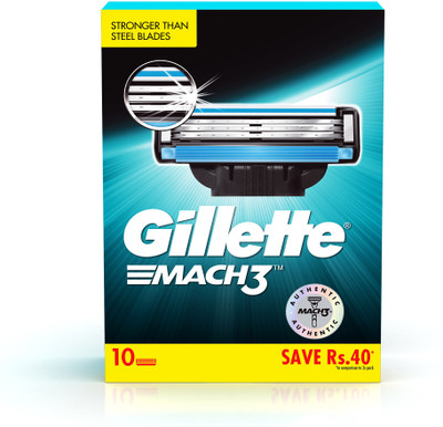 Gillette Mach 3 Cartridge(Pack of 10)