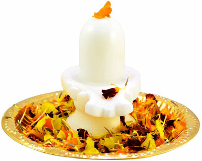 VALUE CRAFTS Decorative Showpiece  -  7 cm(Marble, White)