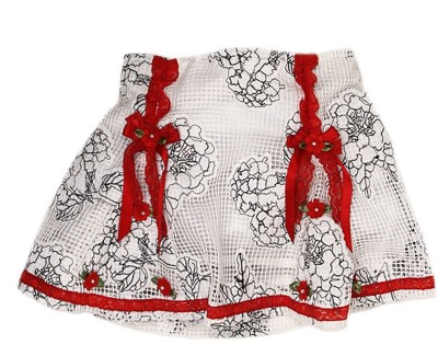 K.CO.89 Printed Girls A-line Multicolor Skirt