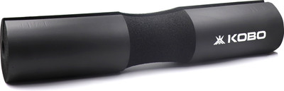 KOBO Barbell Squat Pad - Advanced Neck Support Fit Standard and Olympic Bars Neck Support(Black)