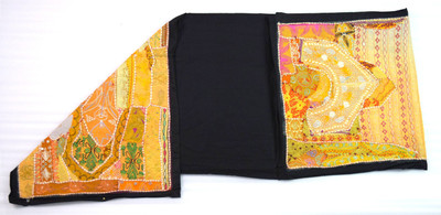 Global Art Traders Multicolor 201 cm Table Runner(Cotton)