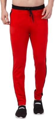 Bluecon Colorblock Men Red, Black Track Pants