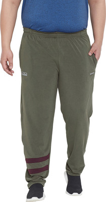 bigbanana Colorblock Men Green Track Pants