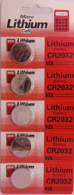 e4u 3V CR2032 General Purpose Lithium Coin  + CR2032  Holder - 5 Pieces  Battery(Pack of 5)