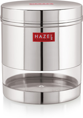 HAZEL Steel Grocery Container  - 400 ml(Silver)