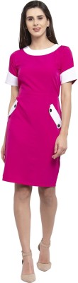 KARMIC VISION Women Bodycon Pink Dress