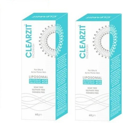 GRESDERMA CLEARZIT FACE WASH (PACK OF 2*100) Face Wash(120 g)