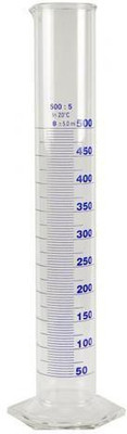GVSSCO Measuring Cylinder 500ML PP (Polypropylene) Graduated Cylinder(500 ml)