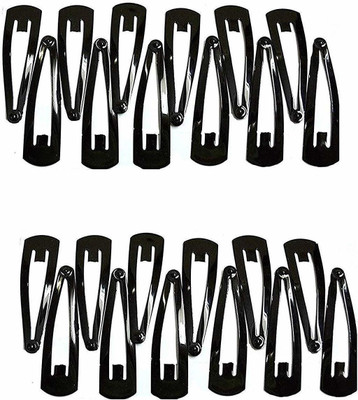 shree kesar medical hair pins clip 3 Tic Tac Clip(Black)