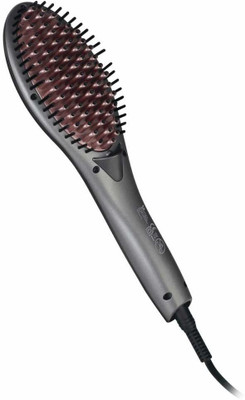 Syska Finish Hair Brush Straightener Hair Straightener Brush(Grey)